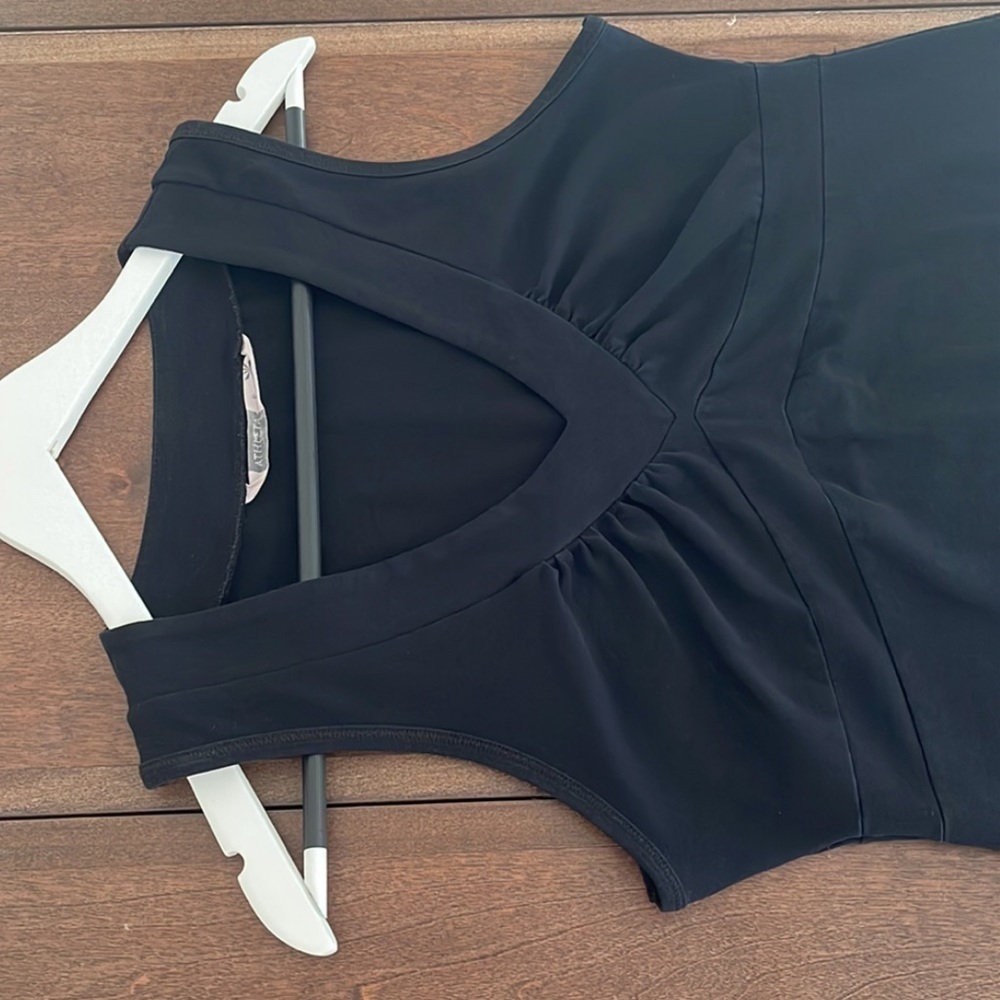 ATHLETA Organic Cotton Sleeveless V Neck Dress Sz. MD. - Picture 6 of 17
